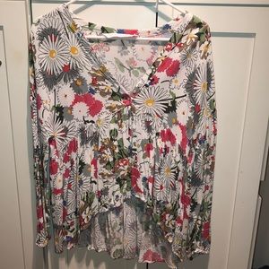 Women’s colorful floral blouse